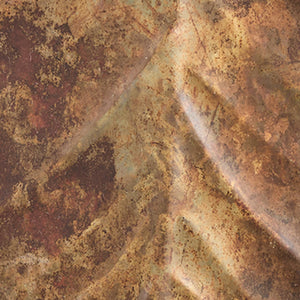 Distressed Copper Leaf Tray