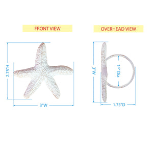 Starfish Metal Napkin Ring