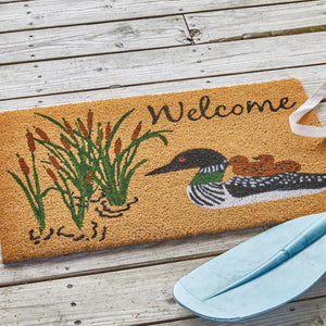 Rustic Loon Welcome Mat