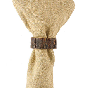 Bark Wood Napkin Ring