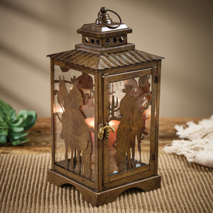 Saddle & Spurs Western Lantern