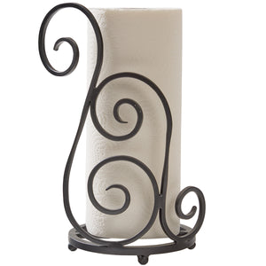 Scrollwork Iron Paper Towel Holder