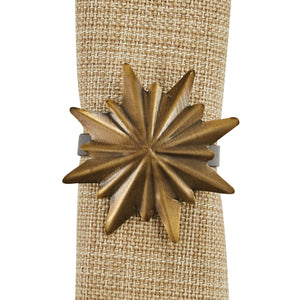 Golden Starburst Napkin Ring