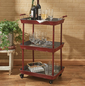 Red Utility Cart