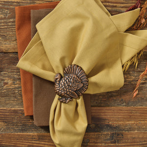 Bronzed Turkey Napkin Ring