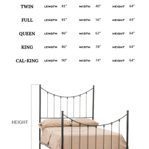 Ashmere Wrought Iron Bed