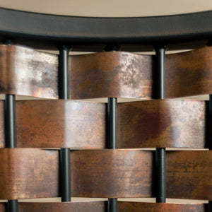Copperweave Iron Stool