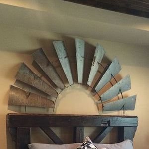 1/2 Windmill Wall Plaque-Iron Accents