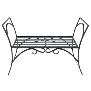 Geo Garden Bench-Iron Accents