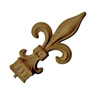Fleur Design Finials - Gold