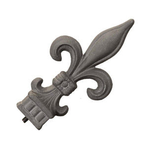 Fleur Design Finials - Gunmetal