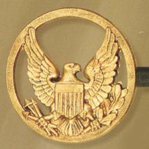 Eagle Medallion Scarf Holders-Iron Accents