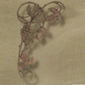 Vineyard Large Holdbacks / Scarf Holders (Set)-Iron Accents