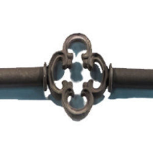 Rialto, Single Drapery Centerpiece-Iron Accents