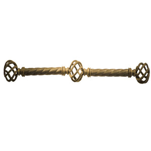 Large Twisted Cage Drapery Centerpiece-Iron Accents