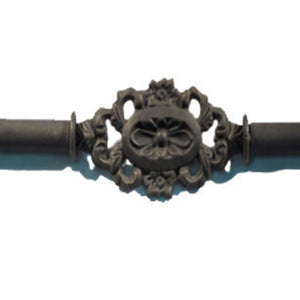 Gianna Drapery Centerpiece-Iron Accents