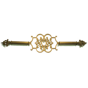 Galliano Drapery Centerpiece-Iron Accents