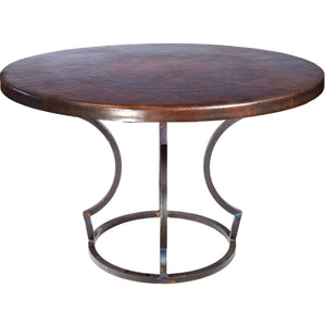 Charles Dining Table or Base for 42"-60" Tops-Iron Accents