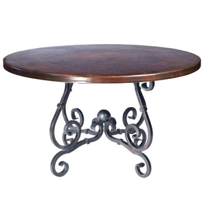 French Dining Table - Dark Copper Top