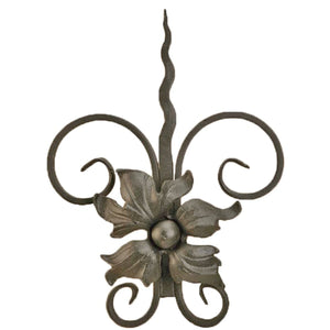 Floral Medallion Drapery Tiebacks - Gunmetal