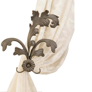 Extended Leaf Tiebacks - Gunmetal