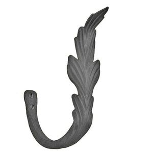 Leaf Drapery Tiebacks - Gunmetal
