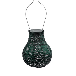 Ikat Bulb Lantern - Green