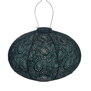Oval Paisley Lantern - Green