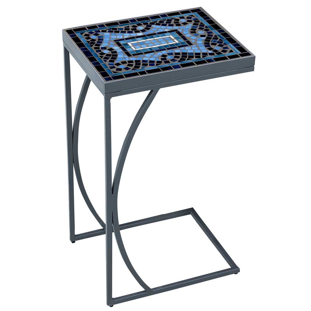 Navagio Mosaic C-Table-Iron Accents