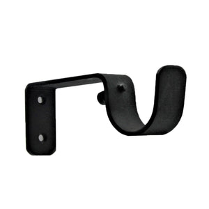 Simple Drapery Wall Bracket - Black