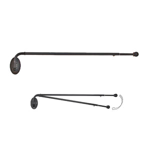 Telescoping Swing Arm Drapery Rod - Bronze