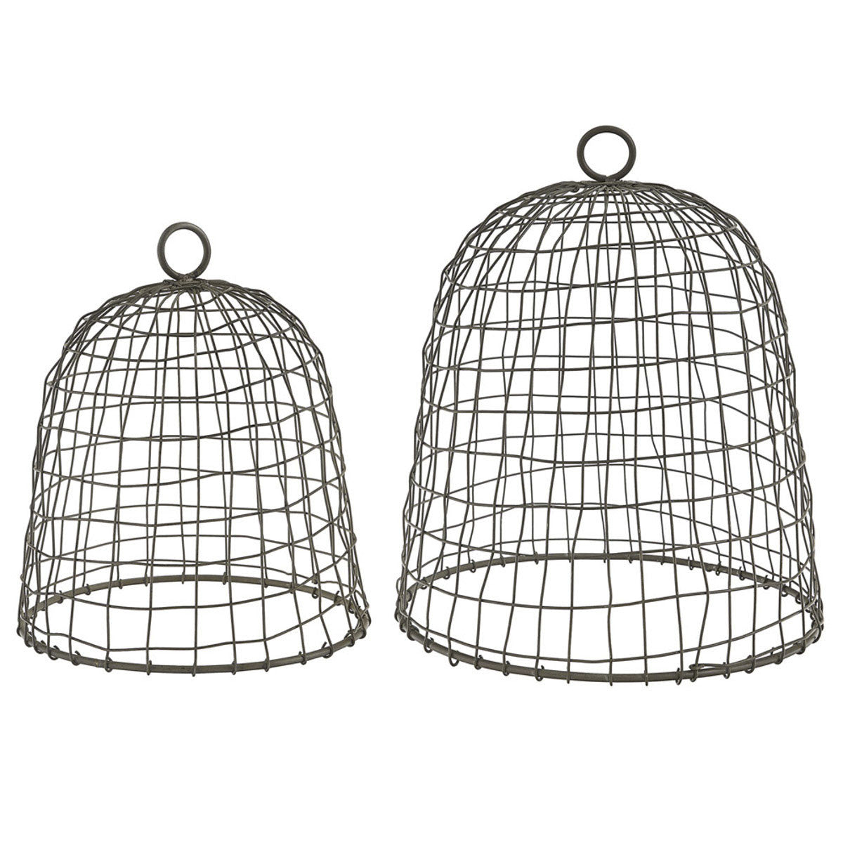Wire Cloches (Set-2)-Iron Accents