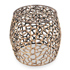 Bronzed Branch Garden Stool