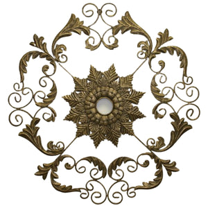 Burnished Gold Ceiling Medallion