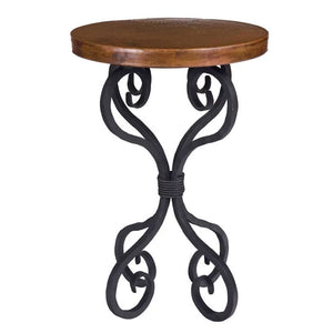 Alexander Accent Table / Base -18"-Iron Accents