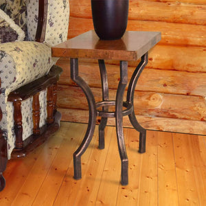 Corinthian Small Table / Base -20x14-Iron Accents