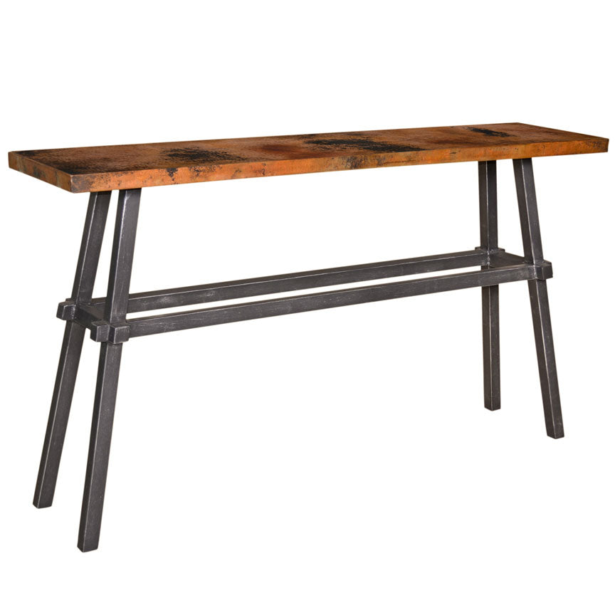 Tower Console Table / Base -60x14-Iron Accents