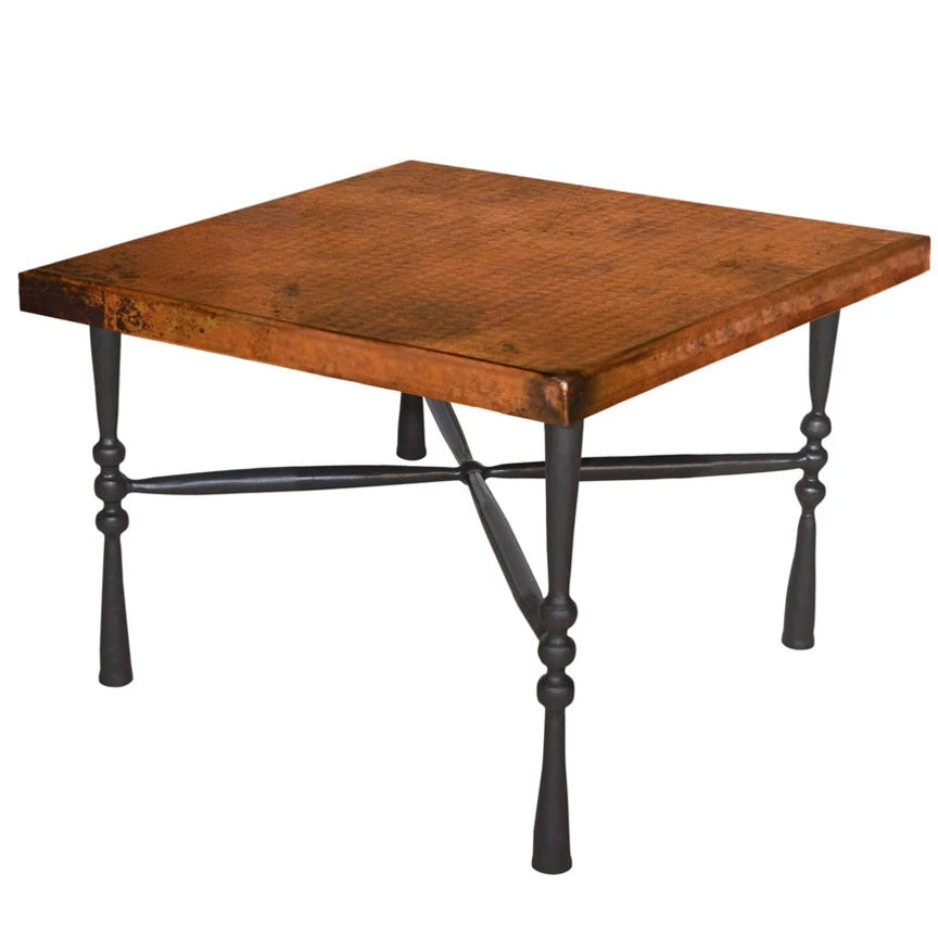 Cottonwood End Table / Base -24x24-Iron Accents