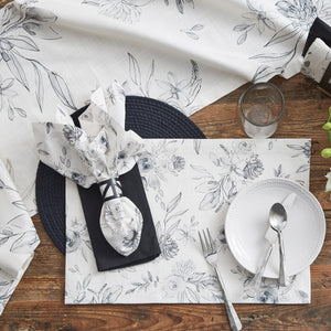 Midnight Floral Table Linens