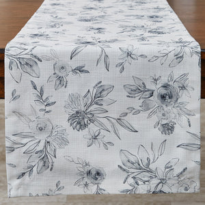 Midnight Floral Runner 15x54