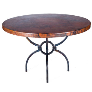 Logan Dining Table or Base for 42"-60" Tops-Iron Accents