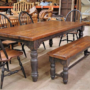 Stafford Custom Farm Table-Iron Accents