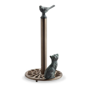 Bird & Cat Paper Towel Holder