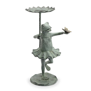 Frog Ballerina Birdfeeder