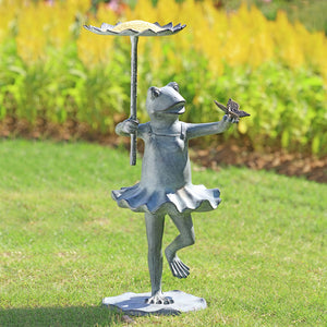 Frog Ballerina Birdfeeder