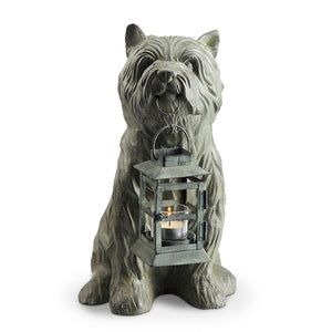 Shaggy Pooch Garden Lantern