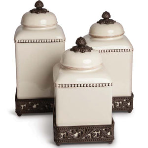 Acanthus Canister Set