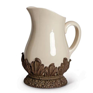 Acanthus Stoneware Pitcher