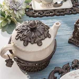 Ceramic & Metal Teapot