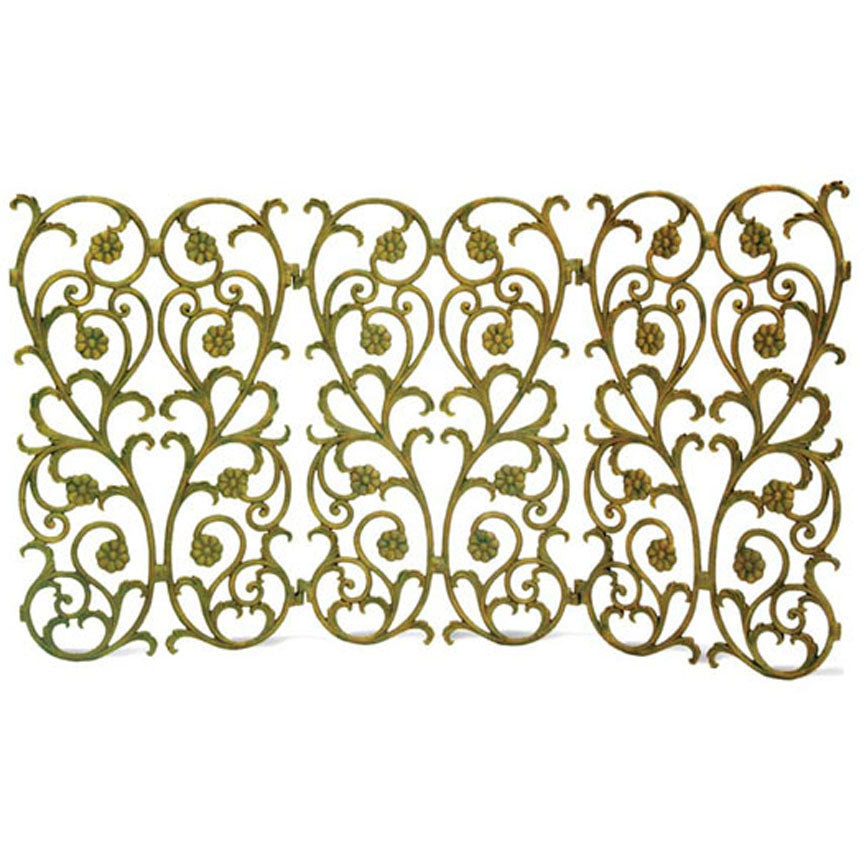 Chantilly Fireplace Screen-Iron Accents